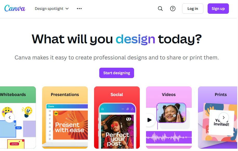 canva AI design studio for business